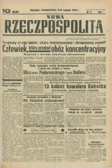 Nowa Rzeczpospolita. R.1, nr 11 (24 kwietnia 1938)