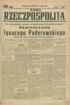 Nowa Rzeczpospolita. R.1, nr 18 (1 maja 1938)