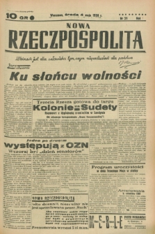 Nowa Rzeczpospolita. R.1, nr 21 (4 maja 1938)