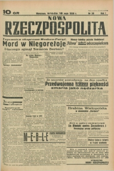 Nowa Rzeczpospolita. R.1, nr 38 (18 maja 1938)