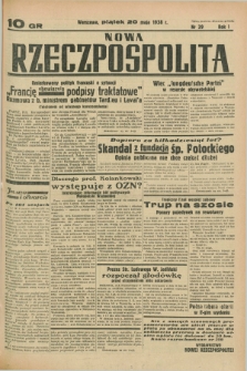 Nowa Rzeczpospolita. R.1, nr 39 (20 maja 1938)