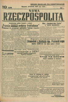 Nowa Rzeczpospolita. R.1, nr 39 (20 maja 1938) drugi nakład po konfiskacie
