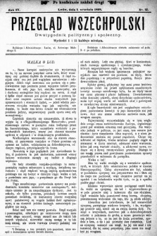 Przegląd Wszechpolski : dwutygodnik polityczny i społeczny. 1898, nr 17