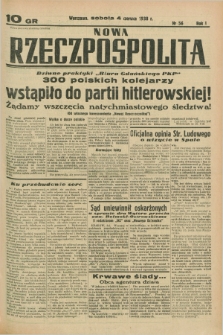 Nowa Rzeczpospolita. R.1, nr 56 (4 czerwca 1938)