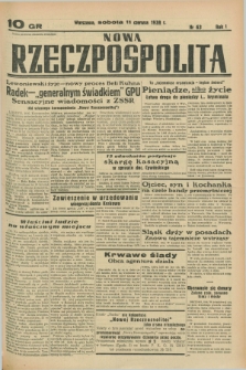 Nowa Rzeczpospolita. R.1, nr 63 (11 czerwca 1938)