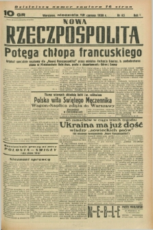 Nowa Rzeczpospolita. R.1, nr 65 (12 czerwca 1938)