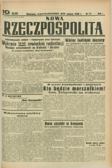 Nowa Rzeczpospolita. R.1, nr 74 (20 czerwca 1938)