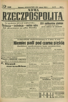 Nowa Rzeczpospolita. R.1, nr 77 (23 czerwca 1938)