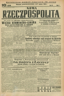 Nowa Rzeczpospolita. R.1, nr 81 (27 czerwca 1938)