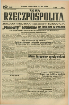 Nowa Rzeczpospolita. R.1, nr 97 (10 lipca 1938)