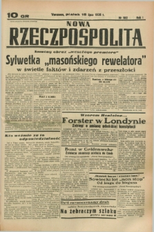 Nowa Rzeczpospolita. R.1, nr 102 (15 lipca 1938)