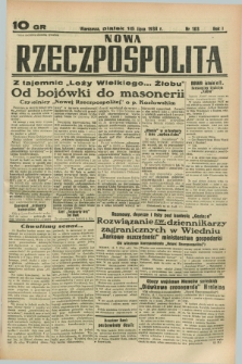 Nowa Rzeczpospolita. R.1, nr 103 (15 lipca 1938)