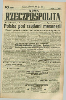 Nowa Rzeczpospolita. R.1, nr 109 (22 lipca 1938) drugi nakład po konfiskacie