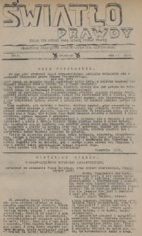 Światło Prawdy : czasopismo poświęcone chrześcijańskiemu ezoteryzmowi. 1937, nr 5