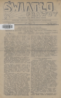 Światło Prawdy : czasopismo poświęcone chrześcijańskiemu ezoteryzmowi. 1938, nr 1
