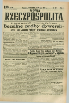 Nowa Rzeczpospolita. R.1, nr 115 (26 lipca 1938)