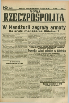 Nowa Rzeczpospolita. R.1, nr 122 (1 sierpnia 1938)