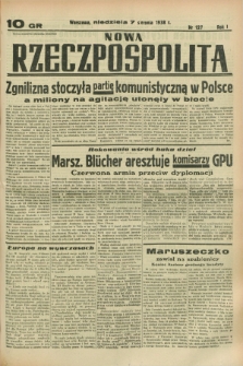 Nowa Rzeczpospolita. R.1, nr 127 (7 sierpnia 1938)