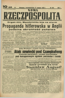 Nowa Rzeczpospolita. R.1, nr 128 (7 sierpnia 1938)