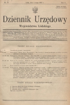 Dziennik Urzędowy Województwa Łódzkiego. 1927, nr 16
