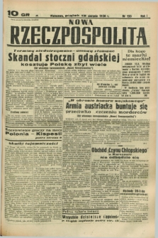 Nowa Rzeczpospolita. R.1, nr 133 (12 sierpnia 1938)
