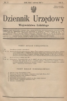 Dziennik Urzędowy Województwa Łódzkiego. 1927, nr 17