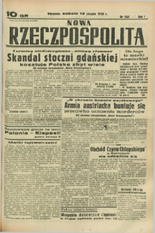 Nowa Rzeczpospolita. R.1, nr 133 (13 sierpnia 1938)