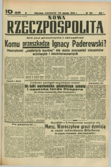 Nowa Rzeczpospolita. R.1, nr 134 (13 sierpnia 1938)