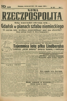 Nowa Rzeczpospolita. R.1, nr 137 (18 sierpnia 1938)