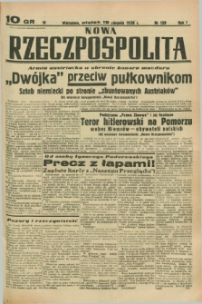 Nowa Rzeczpospolita. R.1, nr 139 (19 sierpnia 1938)