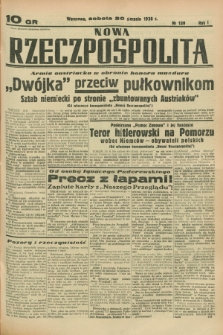 Nowa Rzeczpospolita. R.1, nr 139 (20 sierpnia 1938)