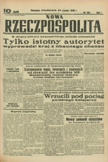 Nowa Rzeczpospolita. R.1, nr 140 (21 sierpnia 1938)