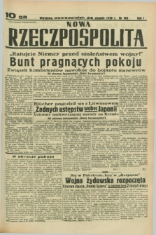 Nowa Rzeczpospolita. R.1, nr 143 (22 sierpnia 1938)