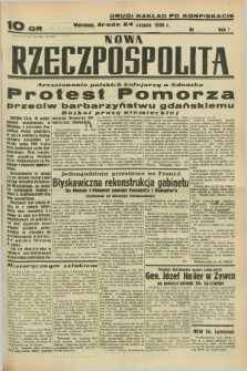 Nowa Rzeczpospolita. R.1, nr 144 (24 sierpnia 1938) drugi nakład po konfiskacie