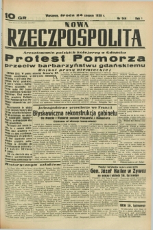 Nowa Rzeczpospolita. R.1, nr 144 (24 sierpnia 1938)