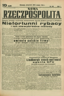 Nowa Rzeczpospolita. R.1, nr 146 (26 sierpnia 1938)