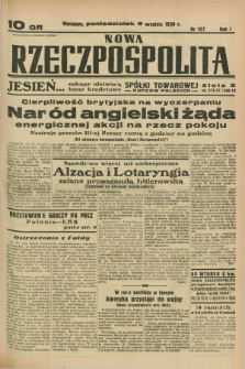 Nowa Rzeczpospolita. R.1, nr 157 (5 września 1938)