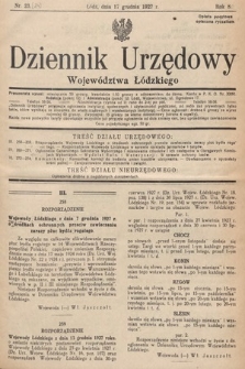 Dziennik Urzędowy Województwa Łódzkiego. 1927, nr 24