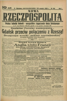 Nowa Rzeczpospolita. R.1, nr 168 (12 września 1938)