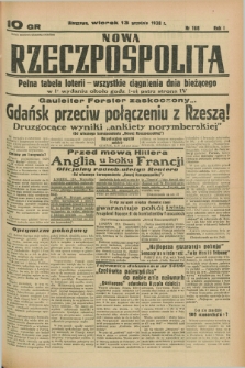 Nowa Rzeczpospolita. R.1, nr 168 (13 września 1938)