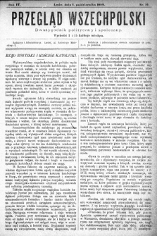 Przegląd Wszechpolski : dwutygodnik polityczny i społeczny. 1898, nr 19