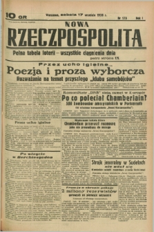 Nowa Rzeczpospolita. R.1, nr 173 (17 września 1938)