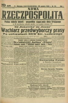 Nowa Rzeczpospolita. R.1, nr 178 (19 września 1938)