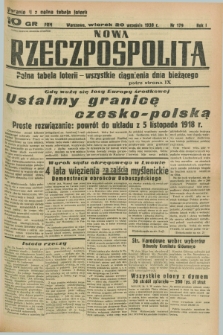 Nowa Rzeczpospolita. R.1, nr 179 (20 września 1938) wydanie II