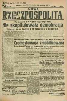 Nowa Rzeczpospolita. R.1, nr 186 (25 września 1938)