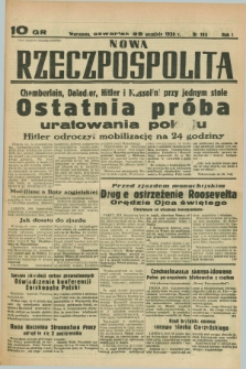 Nowa Rzeczpospolita. R.1, nr 193 (29 września 1938)