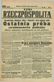 Nowa Rzeczpospolita. R.1, nr 193 (30 września 1938)