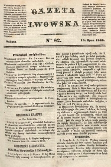 Gazeta Lwowska. 1846, nr 82