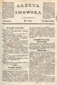 Gazeta Lwowska. 1846, nr 84