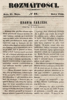 Rozmaitości : pismo dodatkowe do Gazety Lwowskiej. 1856, nr 21